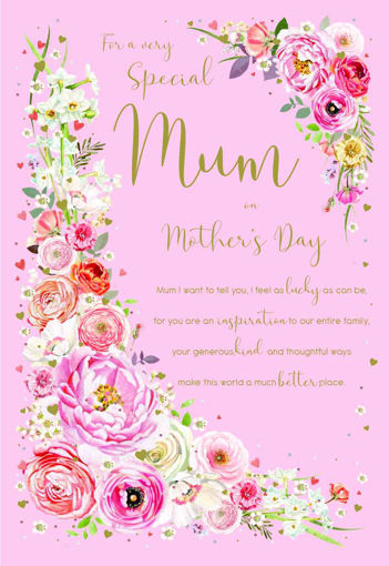 Picture of FOR A VERY SPECIAL MUM ON MOTHERS DAY CARD